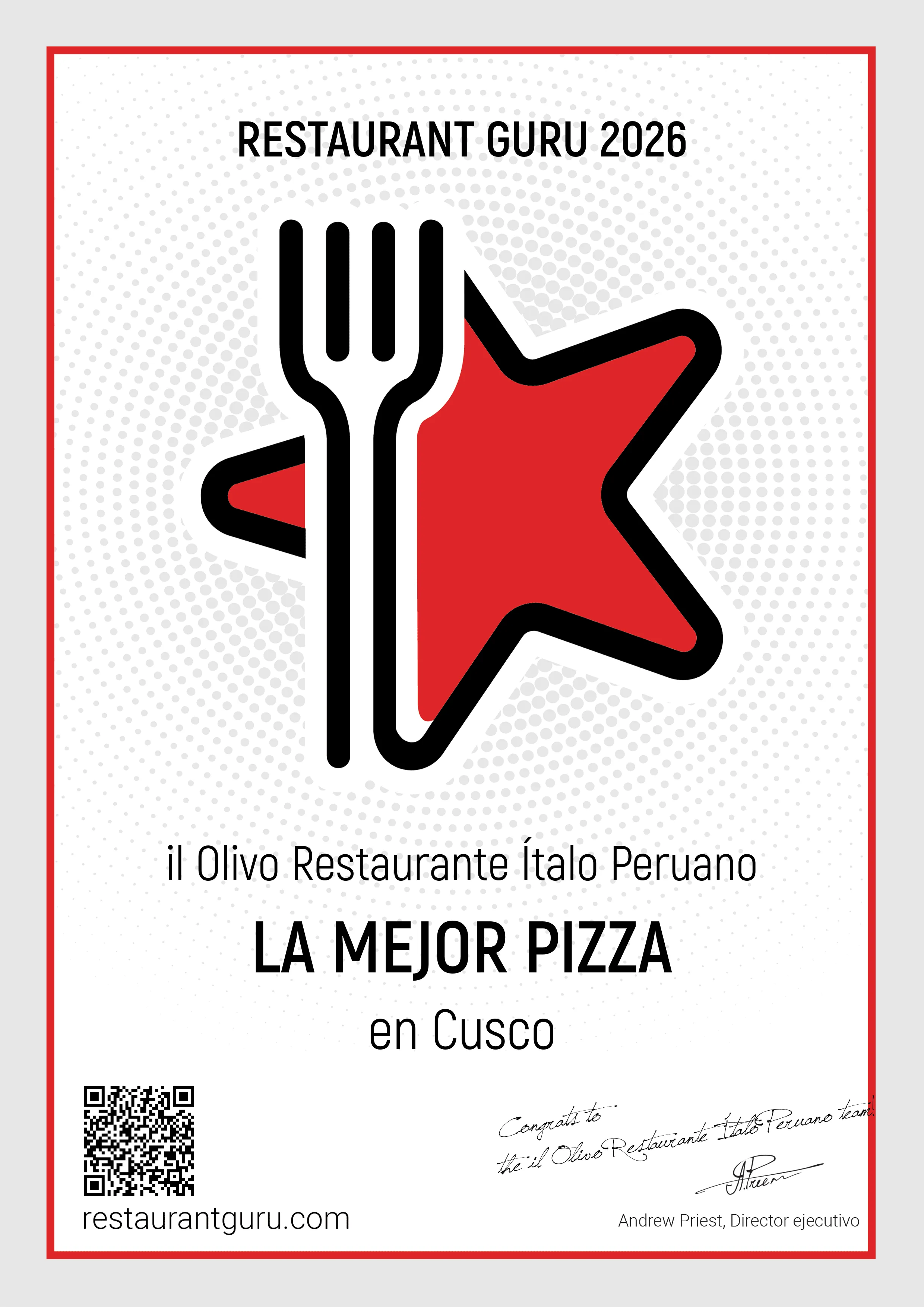 Recomendado Restaurant Guru Il Olivo